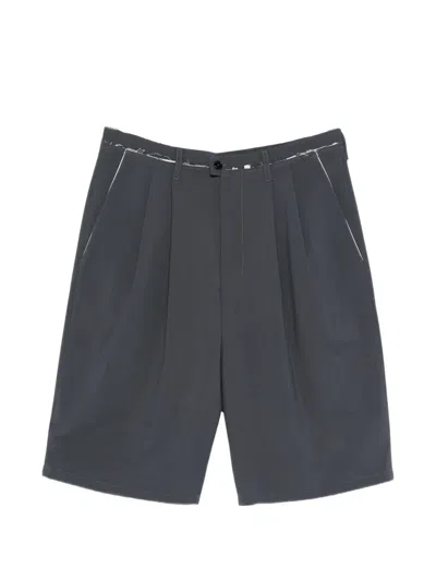 Camiel Fortgens Pleated Seam Shorts In Multi
