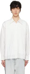 CAMIEL FORTGENS WHITE QUILTED SHIRT