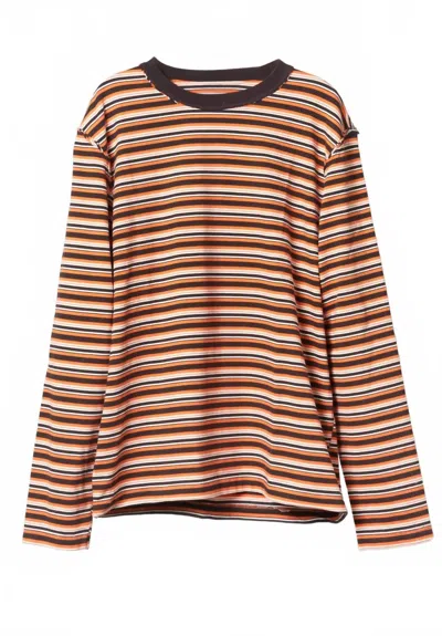 Camiel Fortgens Women's Big Tee In Orange Stripe In Multi