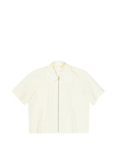 Camiel Fortgens Zip-up Shirt In Yellow