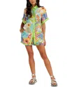 Camila Blanco 2pc Shirt & Short Set In Green