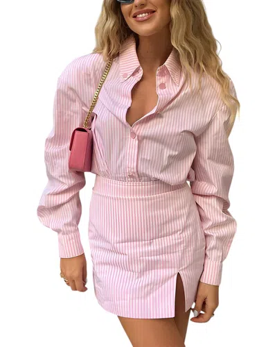 CAMILA BLANCO 2PC SHIRT & SKIRT SET