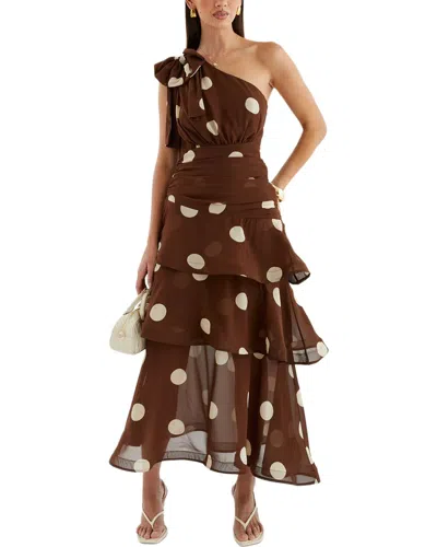 Camila Blanco Dress In Brown