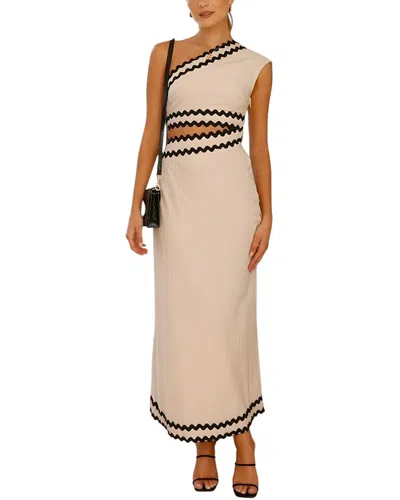 Camila Blanco Maxi Dress In Nude