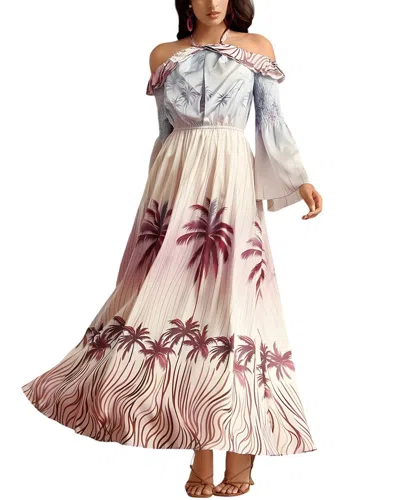 Camila Blanco Maxi Dress In Multi