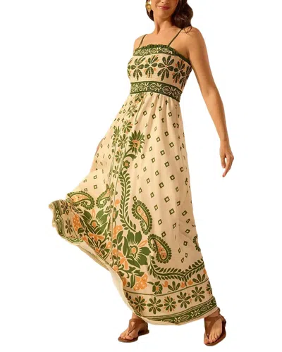 Camila Blanco Maxi Dress In Green
