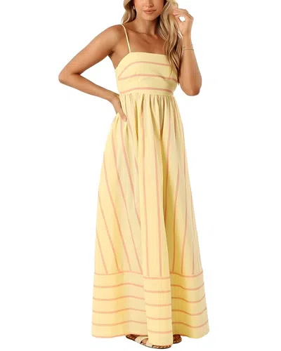 Camila Blanco Maxi Dress In Yellow
