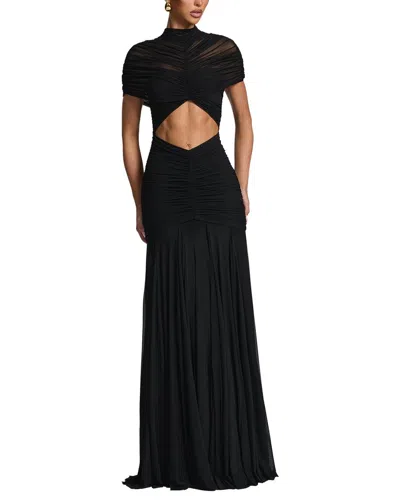 Camila Blanco Maxi Dress In Black