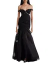 Camila Blanco Maxi Dress In Black