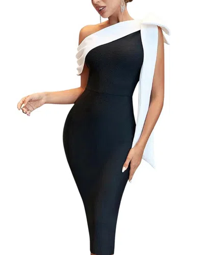 Camila Blanco Maxi Dress In Black