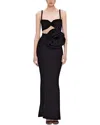 Camila Blanco Maxi Dress In Black