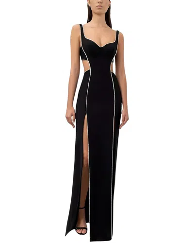 Camila Blanco Maxi Dress In Black
