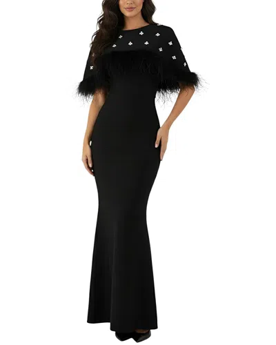Camila Blanco Maxi Dress In Black