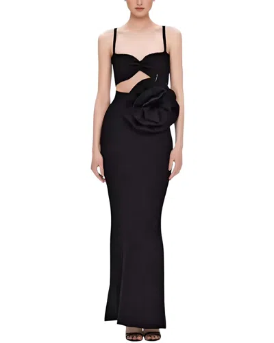 Camila Blanco Maxi Dress In Animal Print