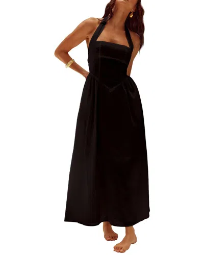 Camila Blanco Maxi Dress In Black