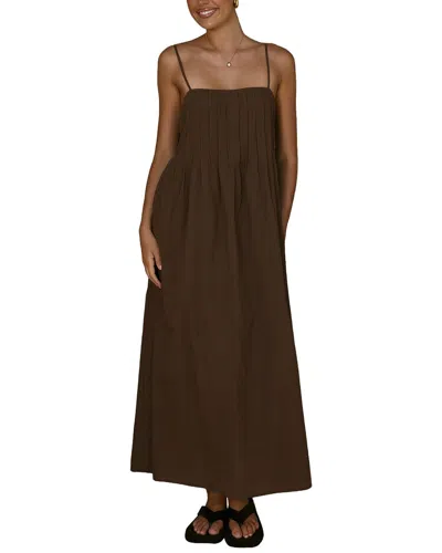 Camila Blanco Maxi Dress In Brown