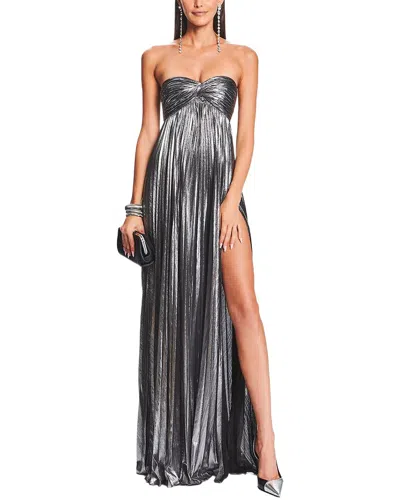 Camila Blanco Maxi Dress In Gray