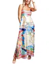 Camila Blanco Maxi Dress In Multi