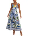 Camila Blanco Maxi Dress In Multi