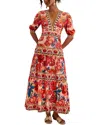 Camila Blanco Maxi Dress In Multi