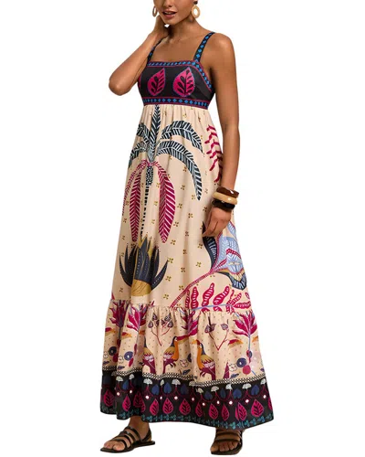 Camila Blanco Maxi Dress In Multi