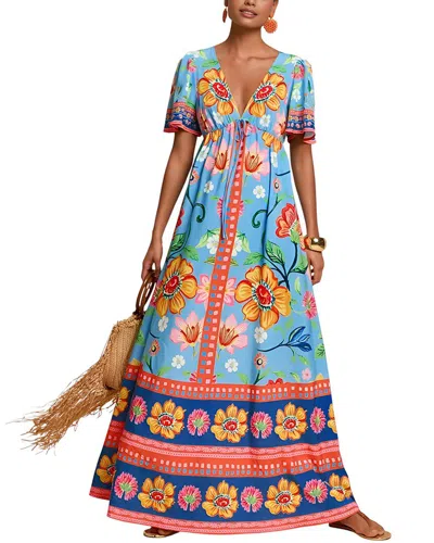 Camila Blanco Maxi Dress In Multi