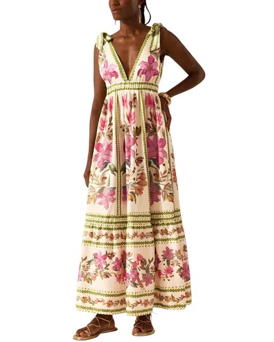 Camila Blanco Maxi Dress In Multi