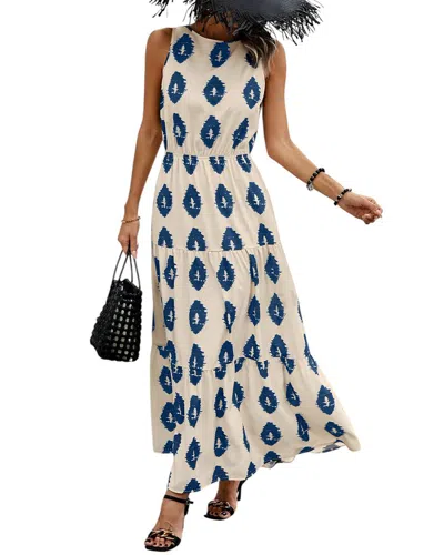 Camila Blanco Maxi Dress In Multi