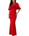 Camila Blanco Maxi Dress In Red