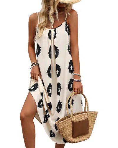 Camila Blanco Midi Dress In Multi