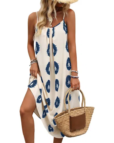Camila Blanco Midi Dress In Multi