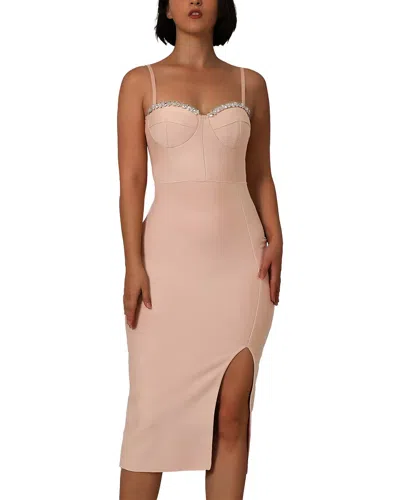 Camila Blanco Midi Dress In Pink