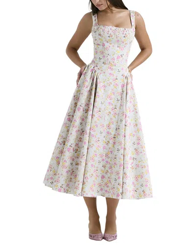 Camila Blanco Midi Dress In White
