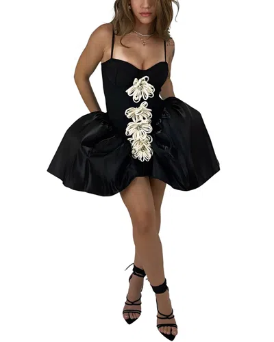 Camila Blanco Mini Dress In Black