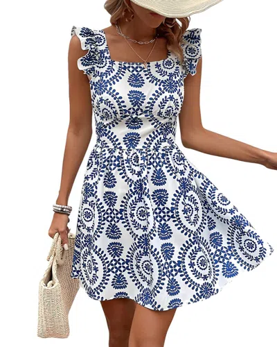Camila Blanco Mini Dress In Multi