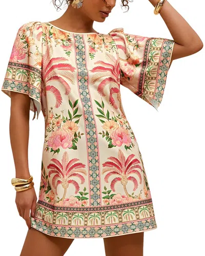 Camila Blanco Mini Dress In Multi