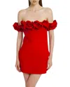 Camila Blanco Mini Dress In Red