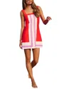 Camila Blanco Mini Dress In Red