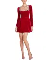 Camila Blanco Mini Dress In Red
