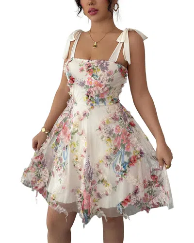 Camila Blanco Mini Dress In Multi
