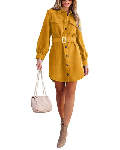 Camila Blanco Mini Dress In Yellow