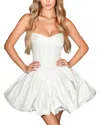 Camila Blanco Solid Mini Dress In White