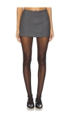 Camila Coelho Arden Mini Skirt In Gray