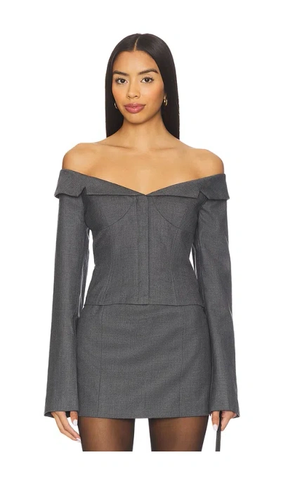 Camila Coelho Arden Top In Gray