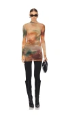 Camila Coelho Bella Tunic Top In Multi Abstract Flora