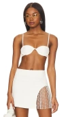Camila Coelho Camila Bralette In Ivory