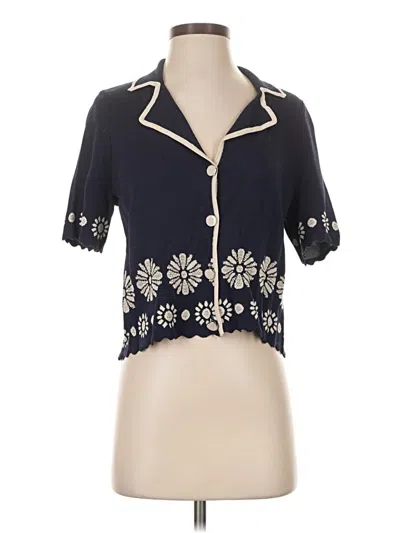 Pre-owned Camila Coelho Cardigan Sweater In Blue