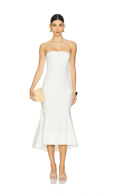 Camila Coelho Cari Midi Dress In White