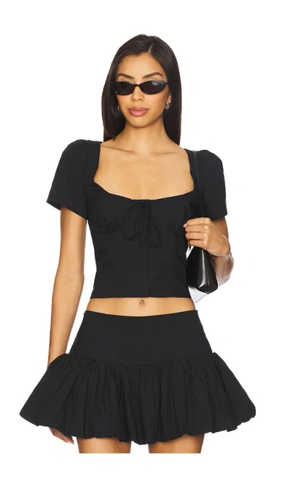 Camila Coelho Cari Top In Black