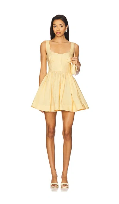 Camila Coelho Caridad Mini Dress In Yellow
